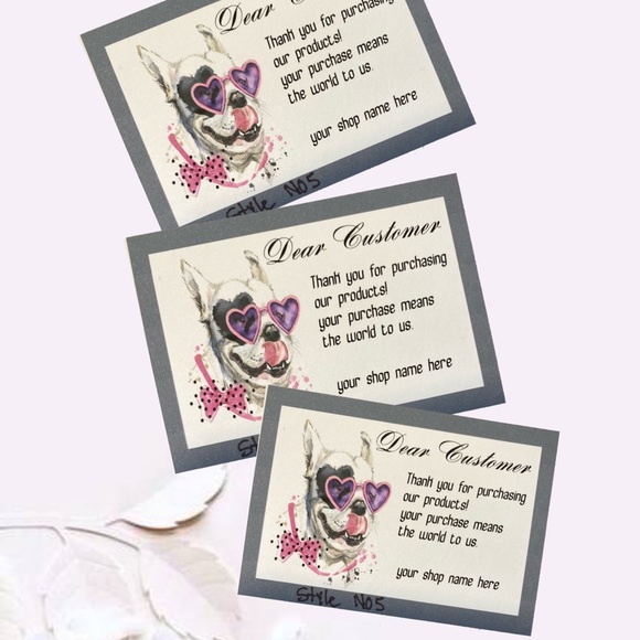 HobbeesBoutique Other - New Thank you Card, Personalized 100 Poshmark  Thank You Cards